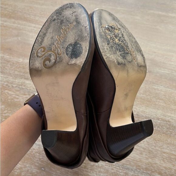 Seychelles Women’s Enigma Dark Brown Leather Boots Sz 8.5 US - Picture 9 of 10